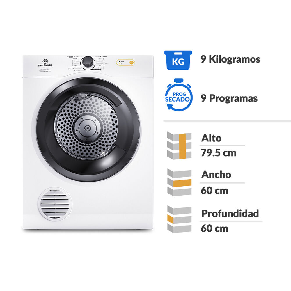 Secadora Mademsa 9D BZG / 9 Kg image number 1.0